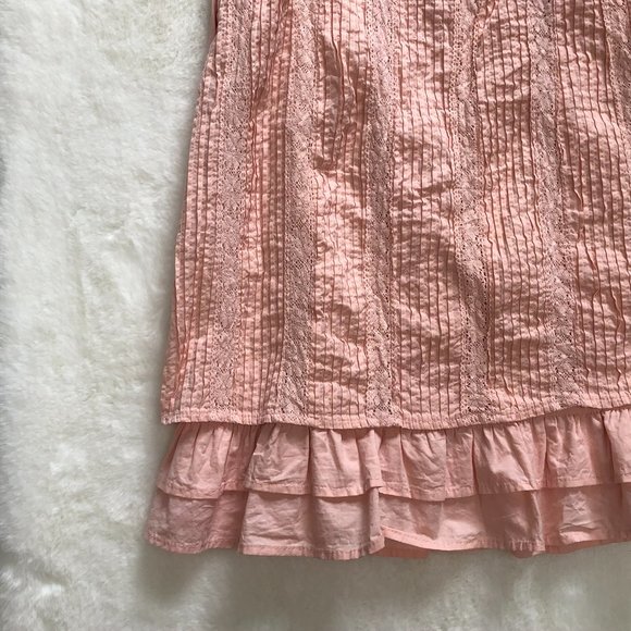 Lulus Blush Pink Woven Pleated Puff Sleeve Dress - Picture 7 of 13